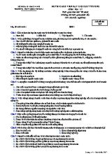 Đề thi giáo viên giỏi cấp trường Địa lí lớp 12 - Mã đề 267 - Trường THPT Quế Võ số 3